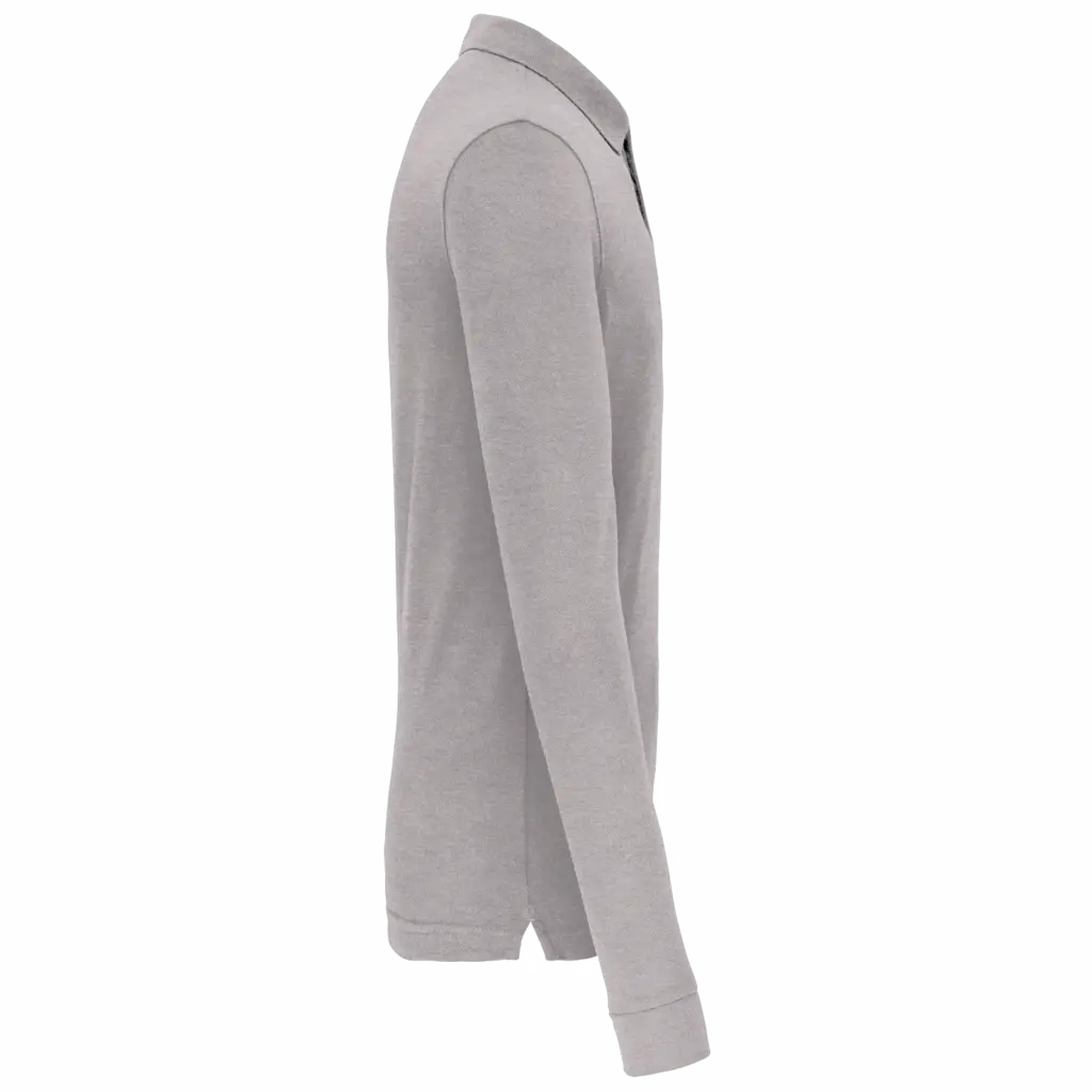 Polo lange mouwen, oxford grey — productfoto 11