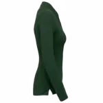 Damespolo lange mouwen, forest green — productfoto 6