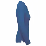 Damespolo lange mouwen, light royal blue — productfoto 7