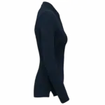 Damespolo lange mouwen, navy — productfoto 8