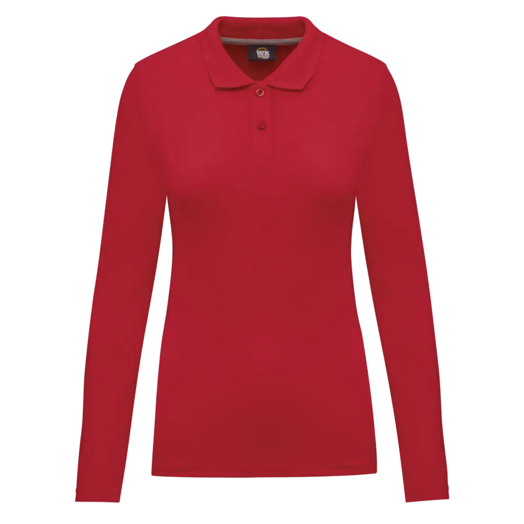 Damen Langarm Polo WK277 bedrucken antibakteriell 60° XS-3XL — Produktfoto 12
