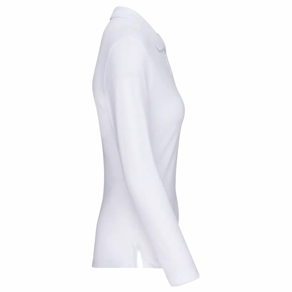 Damespolo lange mouwen, white — productfoto 13