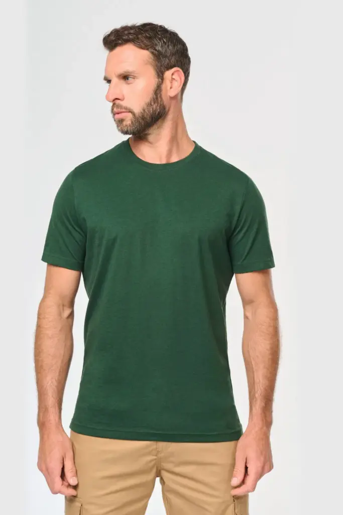 WK302-6_2024 - Hidalgo-werbeartikel Ecologisch heren T-shirt ronde hals — productfoto 3