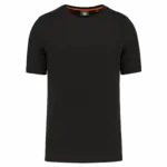 Ecologisch heren T-shirt ronde hals, black — productfoto 6