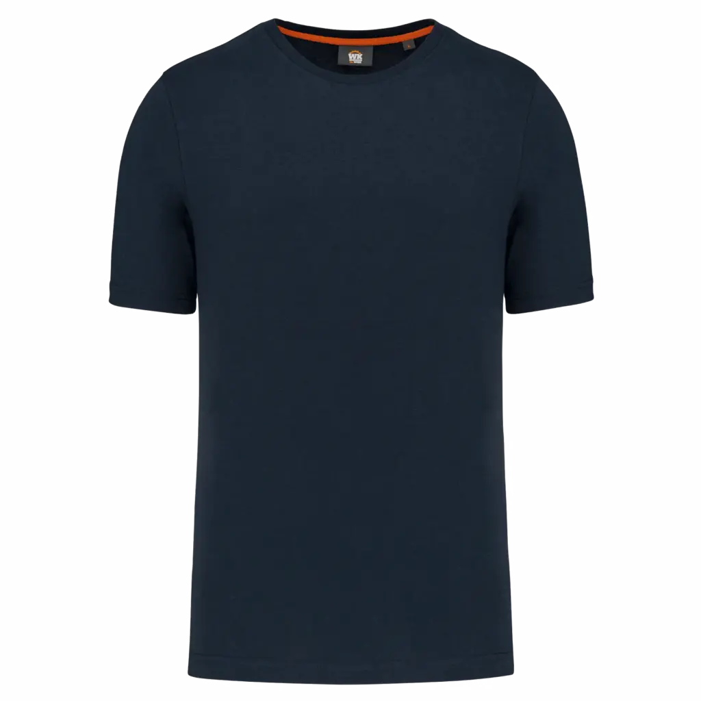 Ecologisch heren T-shirt ronde hals, navy — productfoto 9