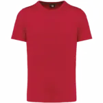 Ecologisch heren T-shirt ronde hals, red — productfoto 11