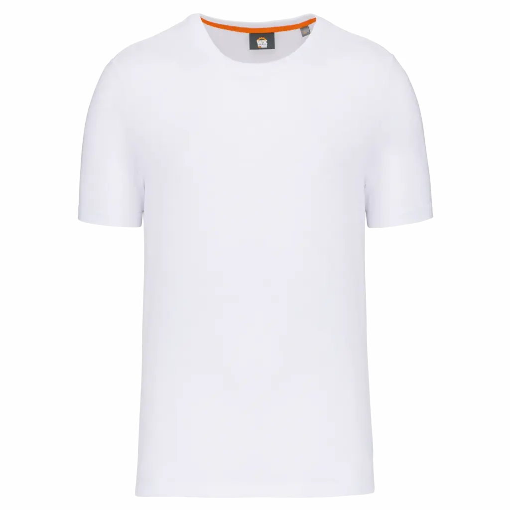 Ecologisch heren T-shirt ronde hals, white — productfoto 13