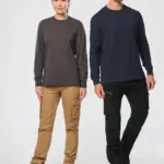 Ecologisch uniseks T-shirt met lange mouwen