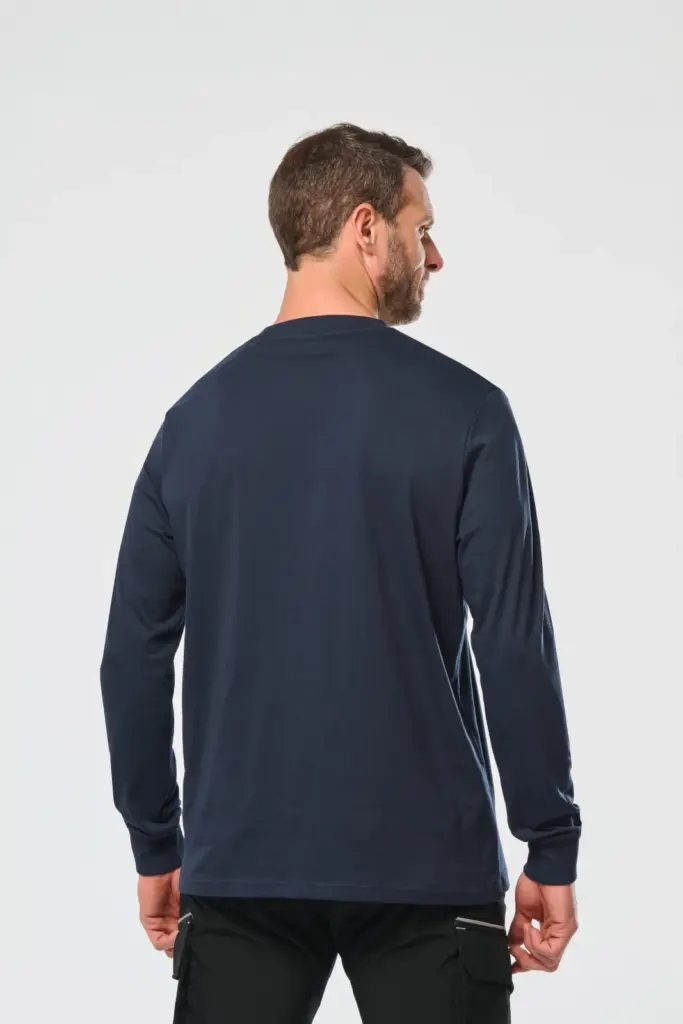 Ecologisch uniseks T-shirt met lange mouwen — productfoto 3