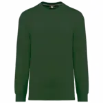 Ecologisch uniseks T-shirt met lange mouwen, forest green — productfoto 11
