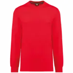 Ecologisch uniseks T-shirt met lange mouwen, red — productfoto 15