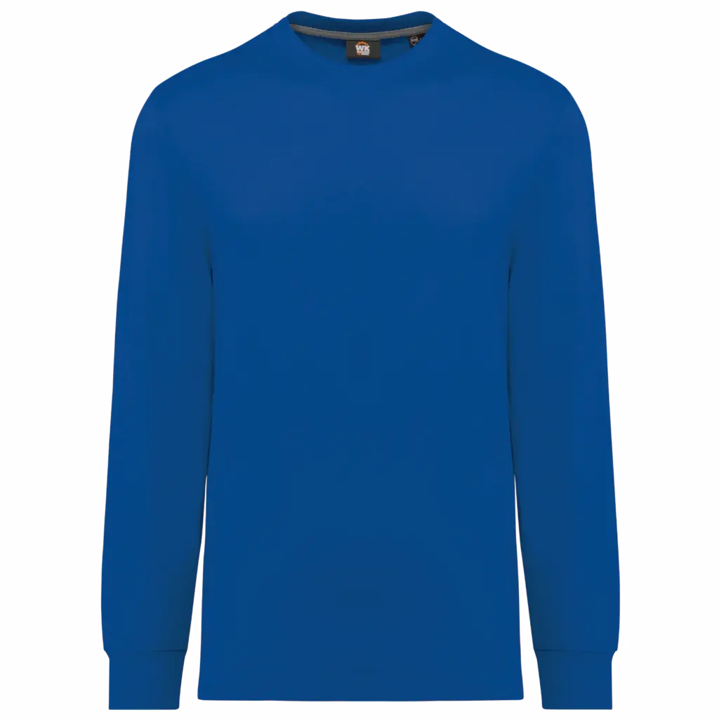 Ecologisch uniseks T-shirt met lange mouwen, royal blue — productfoto 16
