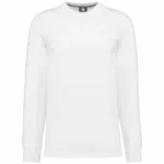 Ecologisch uniseks T-shirt met lange mouwen, white — productfoto 17