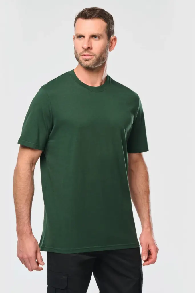 Ecologisch uniseks T-shirt met korte mouwen — productfoto 2