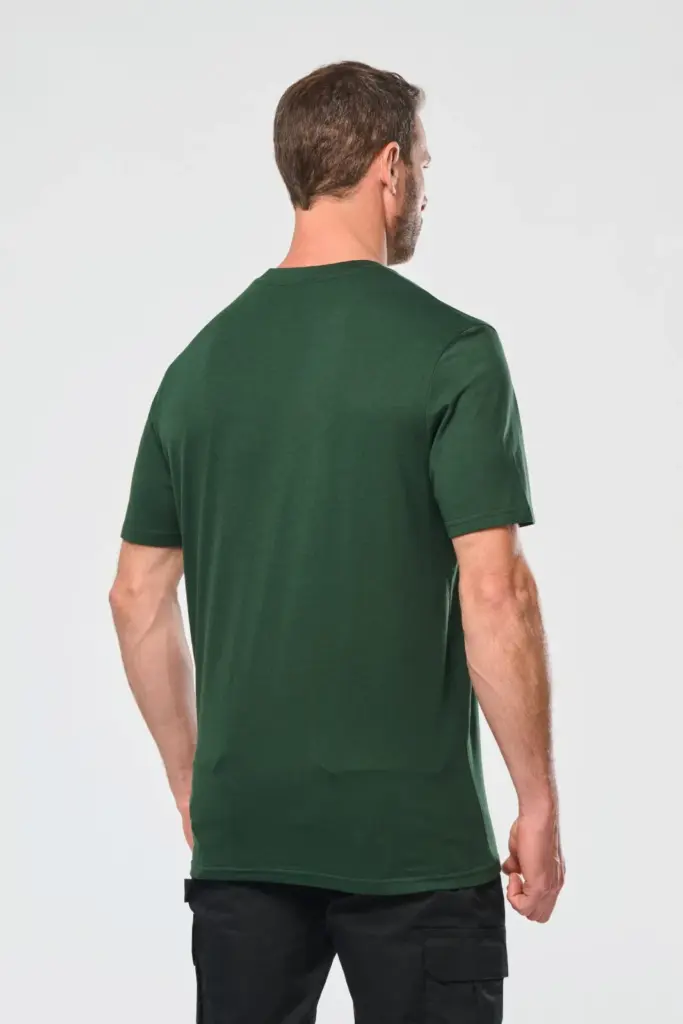 Ecologisch uniseks T-shirt met korte mouwen — productfoto 3