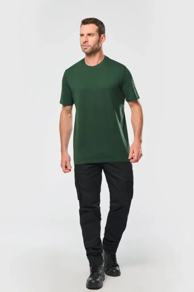 Ecologisch uniseks T-shirt met korte mouwen — productfoto 4