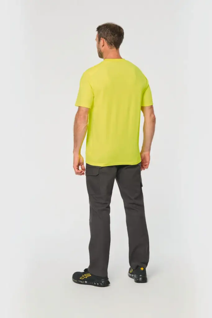 WK308-6_2025 - Hidalgo-werbeartikel Ecologisch uniseks T-shirt katoen/polyester — productfoto 3