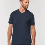 Ecologisch antibacterieel heren-T-shirt met V-hals