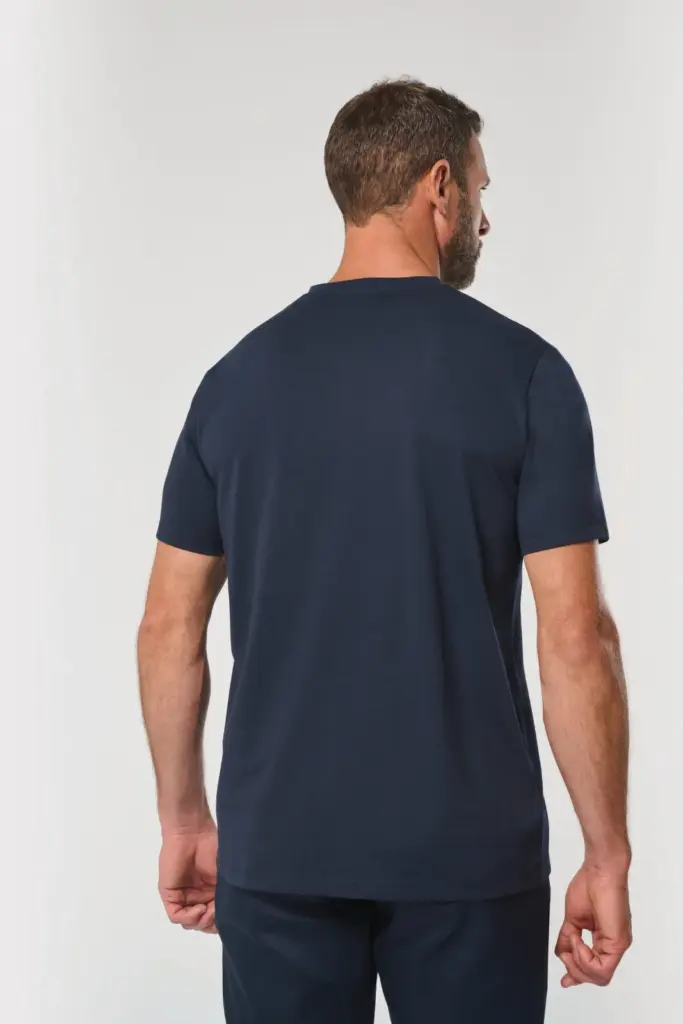 Ecologisch antibacterieel heren-T-shirt met V-hals — productfoto 2