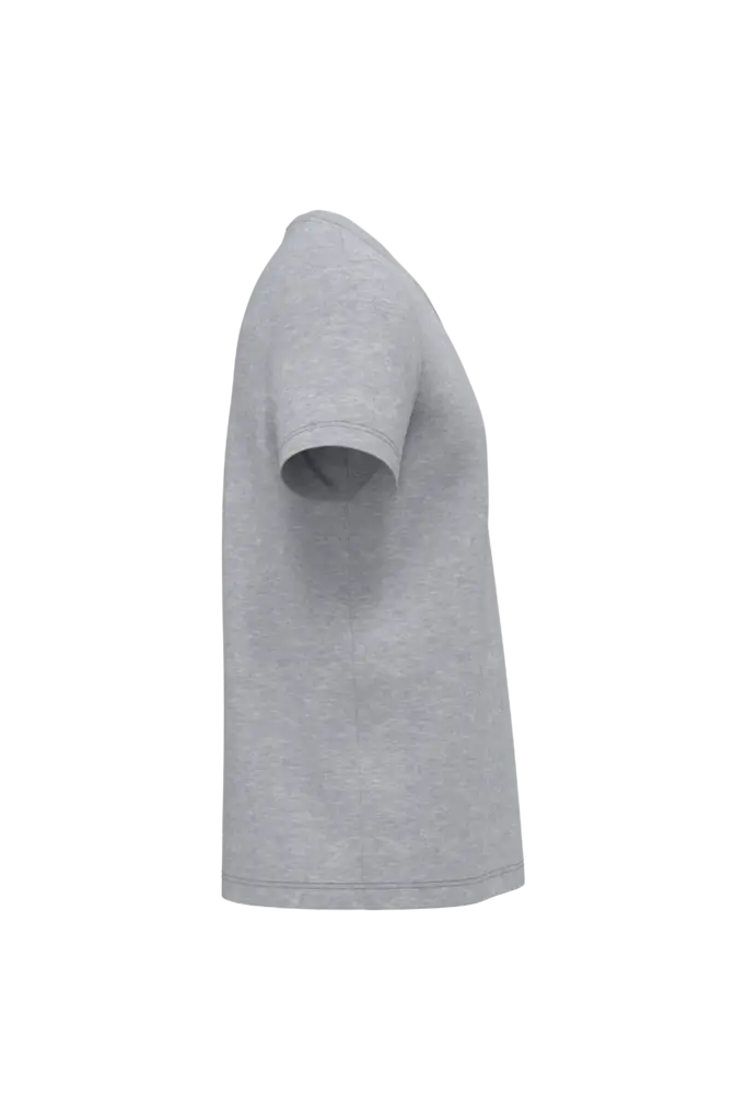 Ecologisch antibacterieel heren-T-shirt met V-hals, oxford grey — productfoto 7