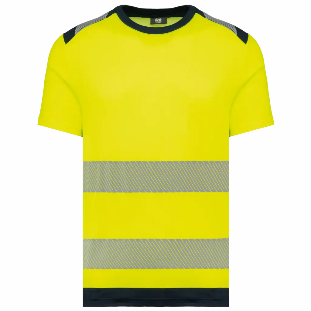 WK360 - Recyceltes Sicherheits-T-Shirt mit Rundhalsausschnitt und kurzen Ärmeln — Produktfoto 7