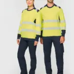Gerecycled veiligheids-T-shirt lange mouwen