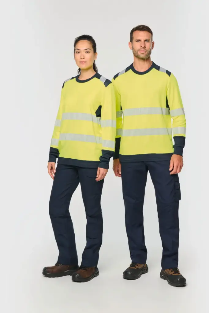 Gerecycled veiligheids-T-shirt lange mouwen