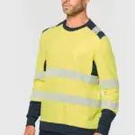 Gerecycled veiligheids-T-shirt lange mouwen — productfoto 2