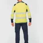 Gerecycled veiligheids-T-shirt lange mouwen — productfoto 3