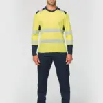 Gerecycled veiligheids-T-shirt lange mouwen — productfoto 4
