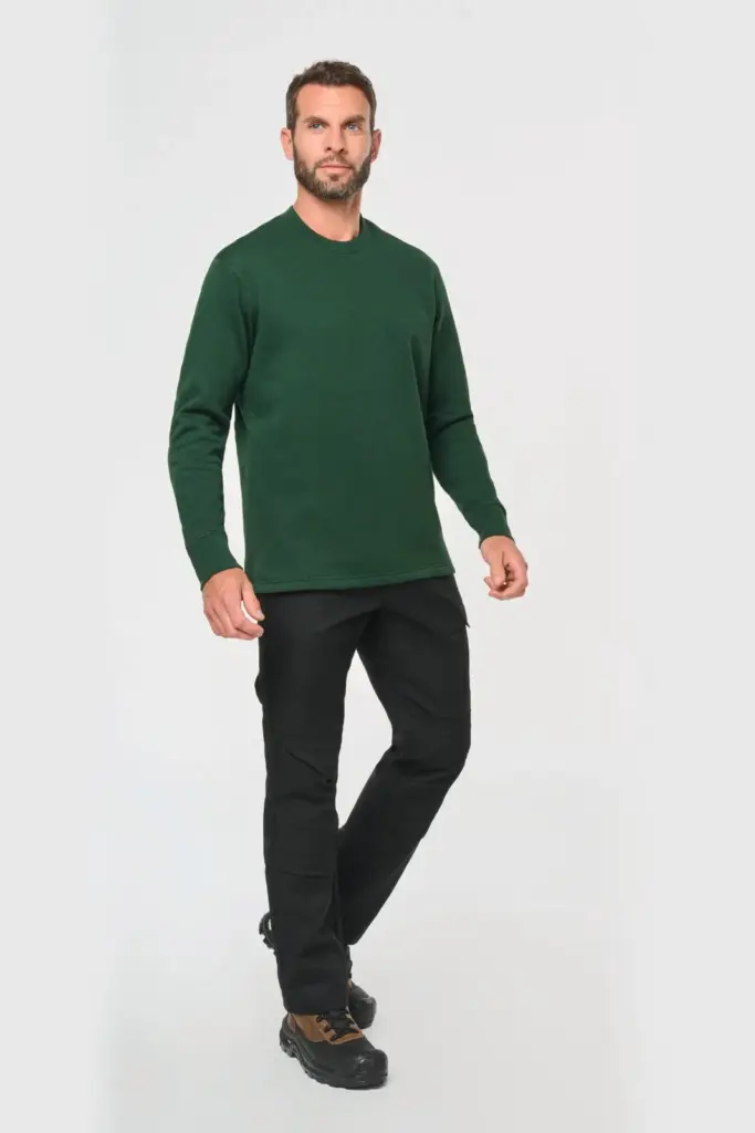 WK4001-17_2024 - Hidalgo-werbeartikel Sweater ingezette mouwen — productfoto 4