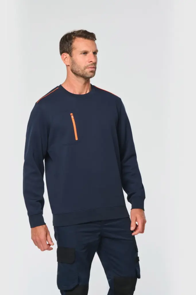 Day To Day sweater zakje met contrasterende rits — productfoto 2