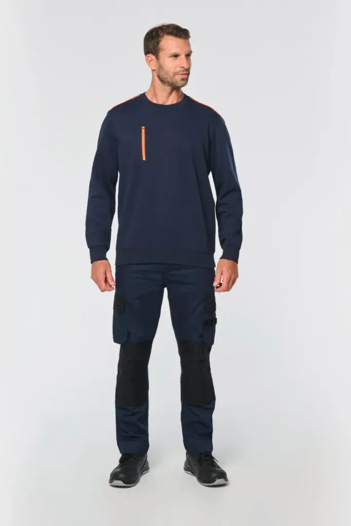 Day To Day sweater zakje met contrasterende rits — productfoto 4