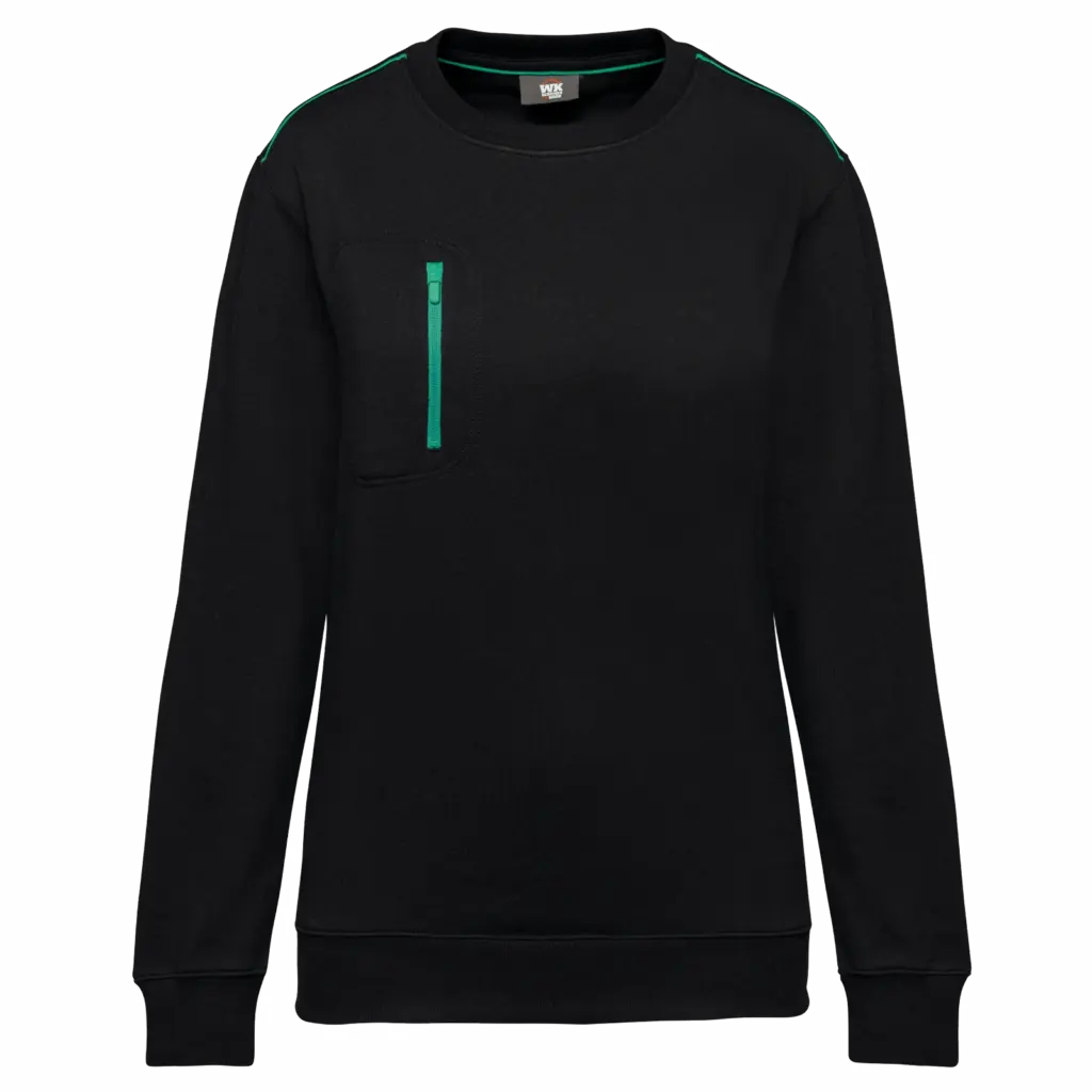 Sweatshirt bedrucken WK403 Brusttasche Fleece XS-5XL — Produktfoto 6
