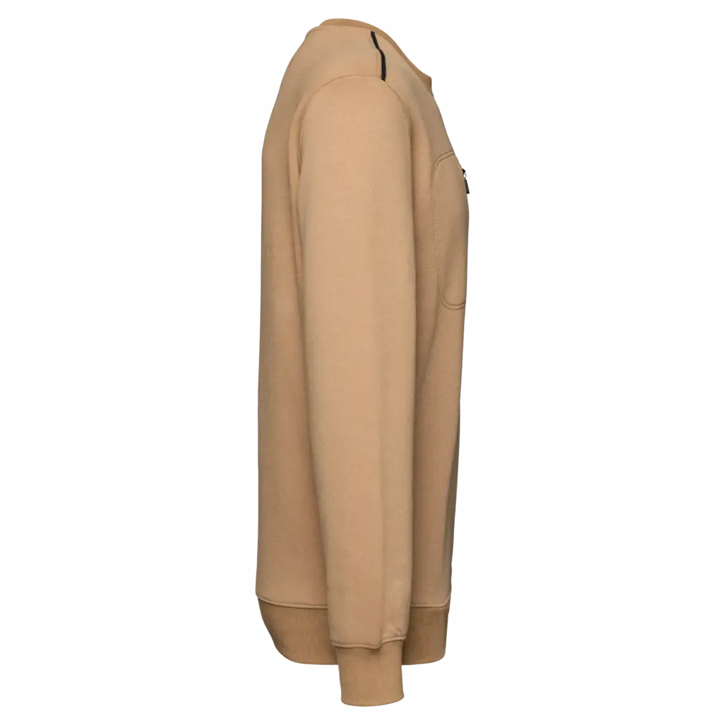 Day To Day sweater zakje met contrasterende rits, camel / black — productfoto 10