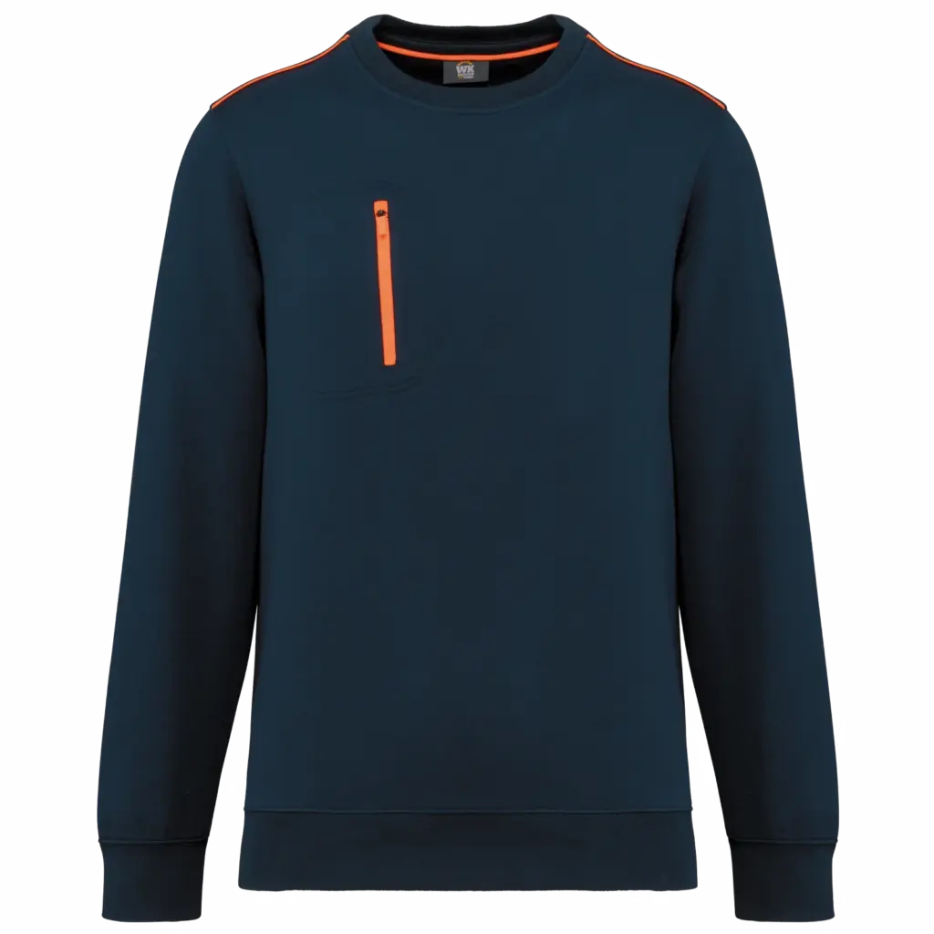 Sweatshirt bedrucken WK403 Brusttasche Fleece XS-5XL — Produktfoto 12