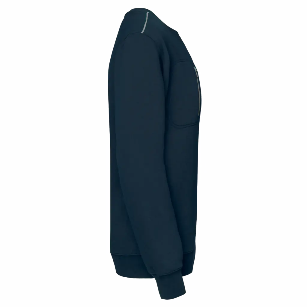 Day To Day sweater zakje met contrasterende rits, navy / silver — productfoto 14