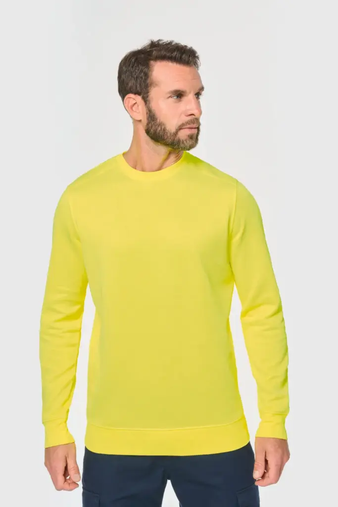 Ecologische uniseks sweater polyester/katoen — productfoto 2
