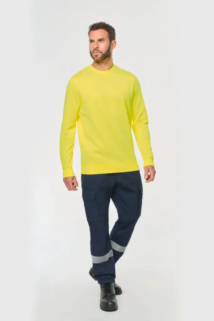 Ecologische uniseks sweater polyester/katoen — productfoto 3