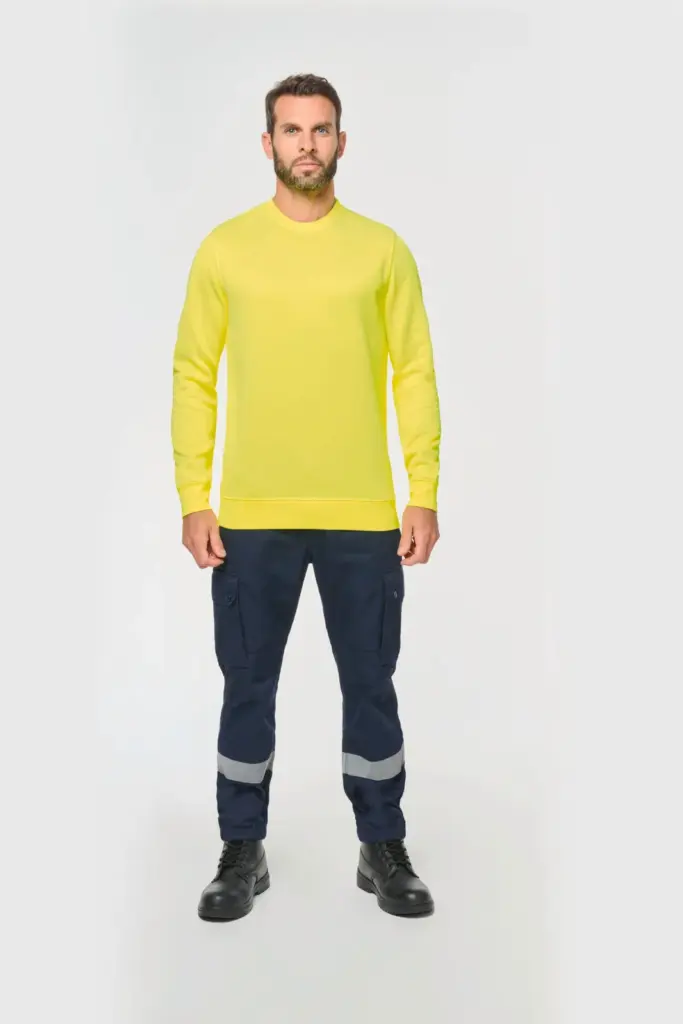 Ecologische uniseks sweater polyester/katoen — productfoto 4