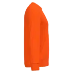 Ecologische uniseks sweater polyester/katoen, fluorescent orange — productfoto 5