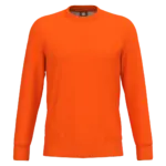 Ecologische uniseks sweater polyester/katoen, fluorescent orange — productfoto 6