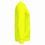 Ecologische uniseks sweater polyester/katoen, fluorescent yellow — productfoto 6