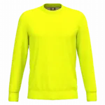 Ecologische uniseks sweater polyester/katoen, fluorescent yellow — productfoto 7
