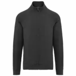 PS_WK406_DARKGREY - Hidalgo Katoenen sweatvest met raglanmouwen, dark grey — productfoto 7