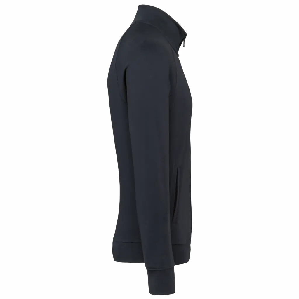 Katoenen sweatvest met raglanmouwen, navy — productfoto 7