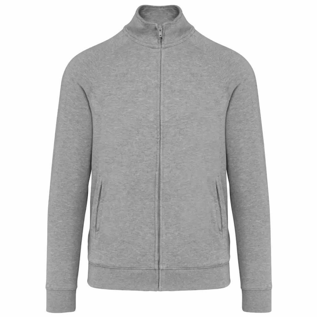 PS_WK406_OXFORDGREY - Hidalgo Katoenen sweatvest met raglanmouwen, oxford grey — productfoto 9