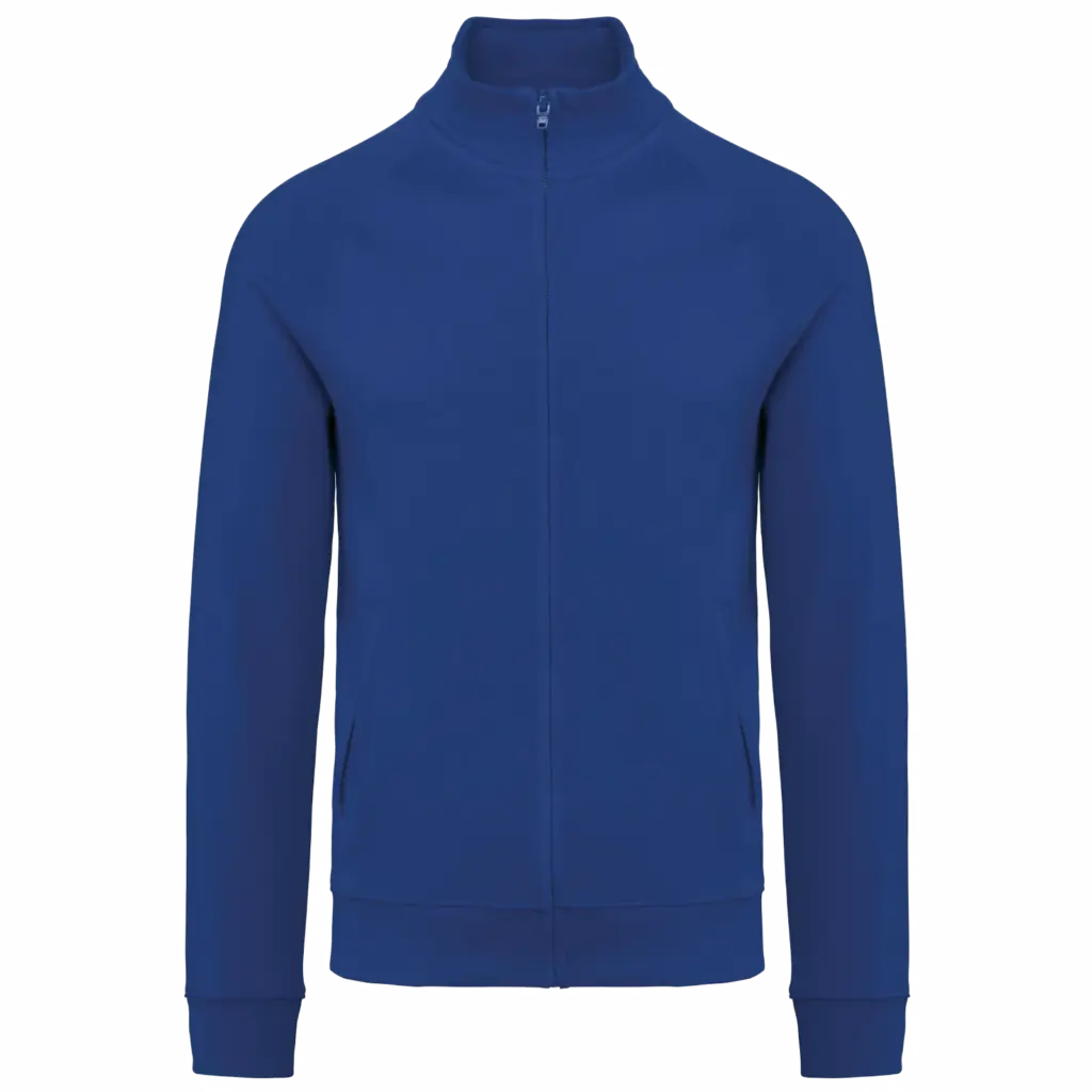 PS_WK406_ROYALBLUE - Hidalgo Katoenen sweatvest met raglanmouwen, royal blue — productfoto 11