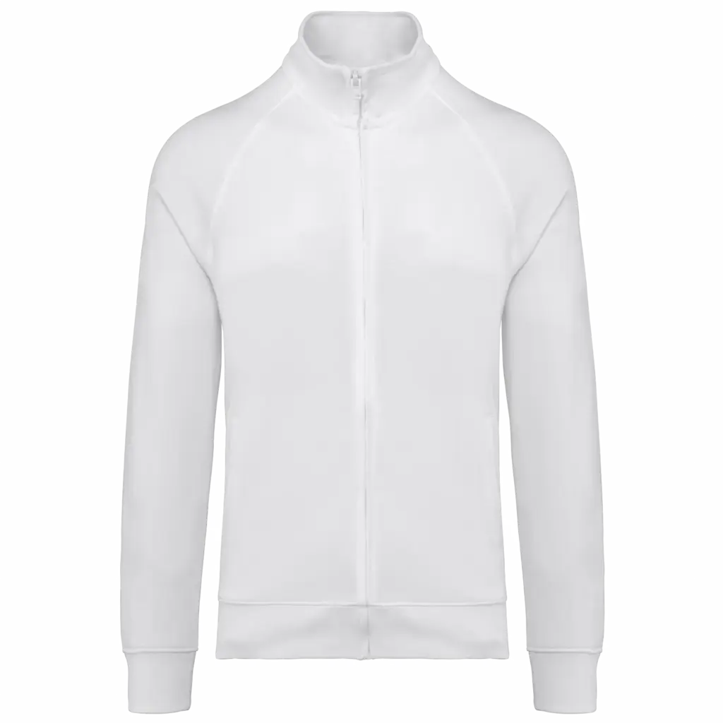 PS_WK406_WHITE - Hidalgo Katoenen sweatvest met raglanmouwen, white — productfoto 12