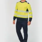 Gerecyclede veiligheidssweater ronde hals — productfoto 3